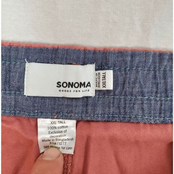 Sonoma Large Tall Cargo Dock Shorts Elastic Waist - Picture 4 of 6